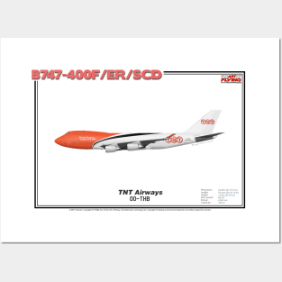 Boeing B747-400F/ER/SCD - TNT Airways (Art Print) Posters and Art